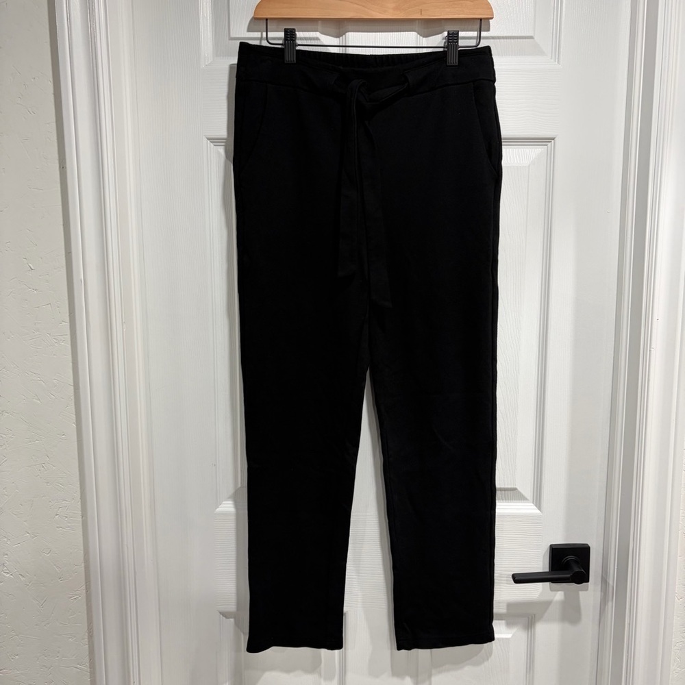 2/$25 Badgley Mischka Women’s Black Pants with Front Tie and Elastic Waist - Picture 2 of 11